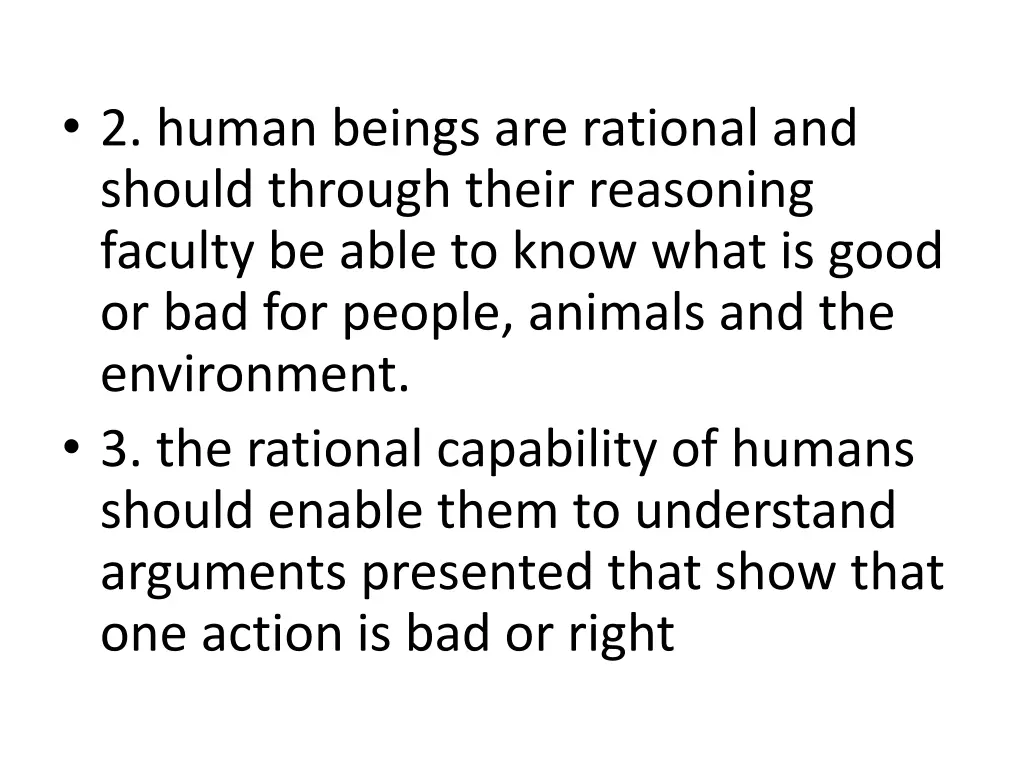 2 human beings are rational and should through