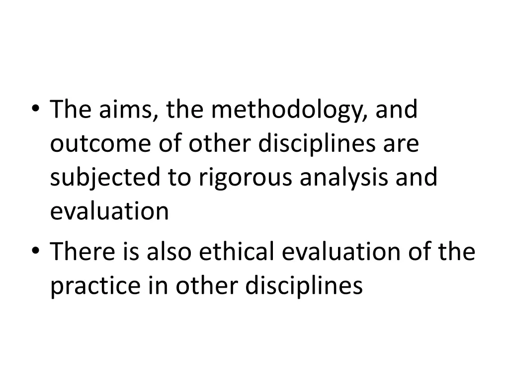 the aims the methodology and outcome of other