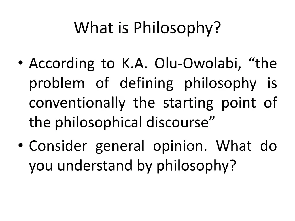 what is philosophy