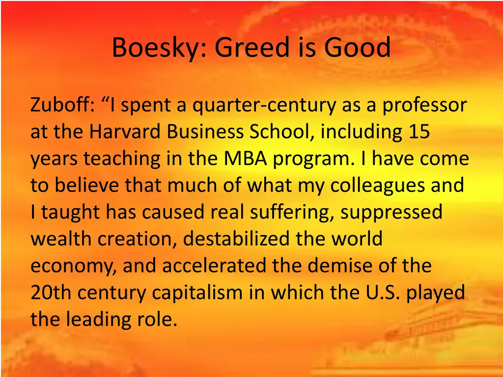 boesky greed is good