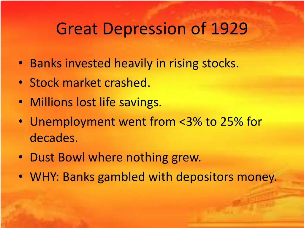 great depression of 1929