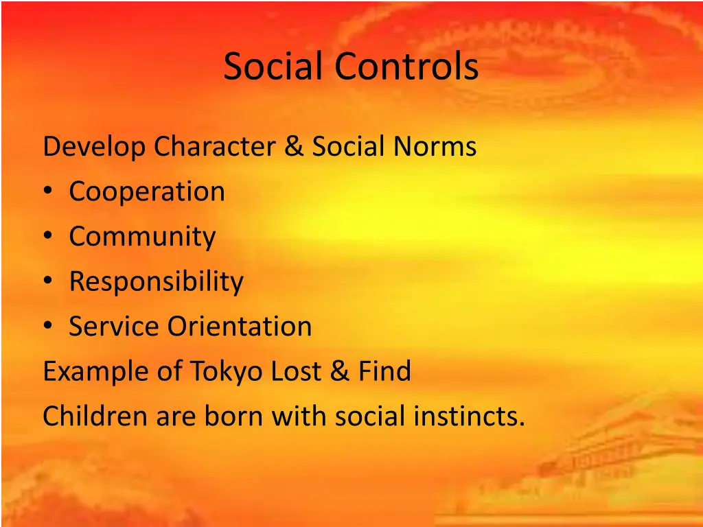 social controls