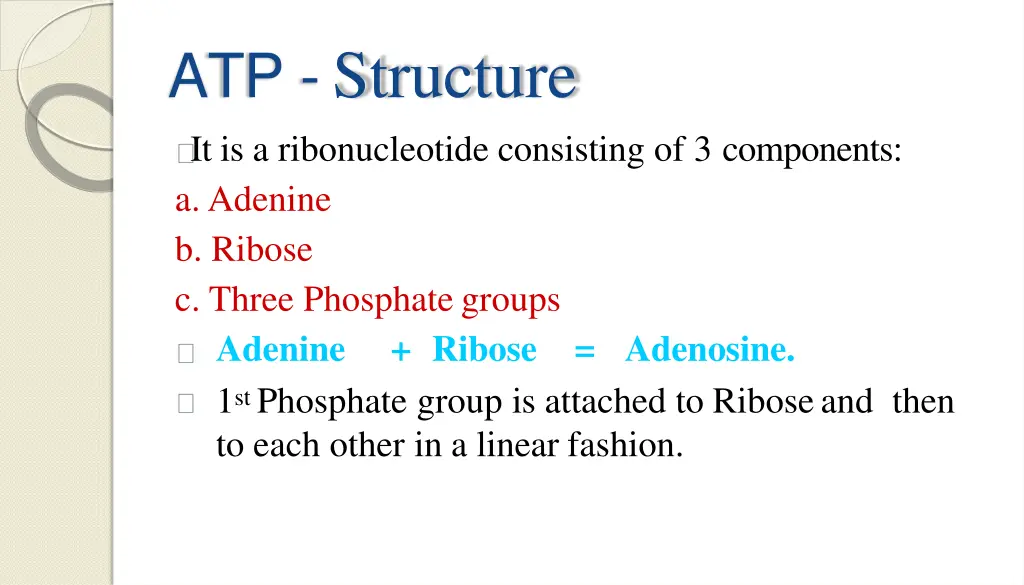 atp structure it is a ribonucleotide consisting