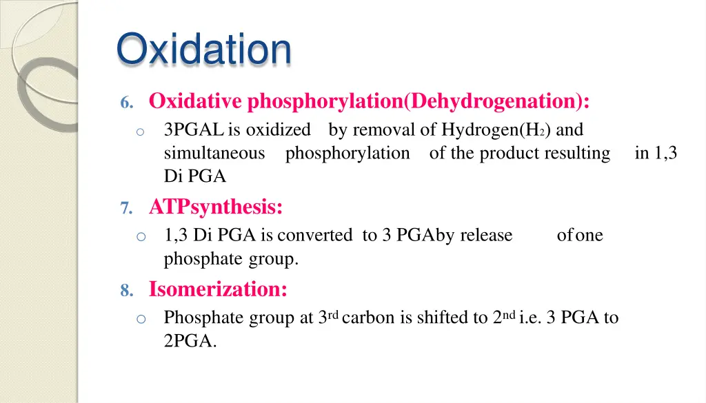 oxidation