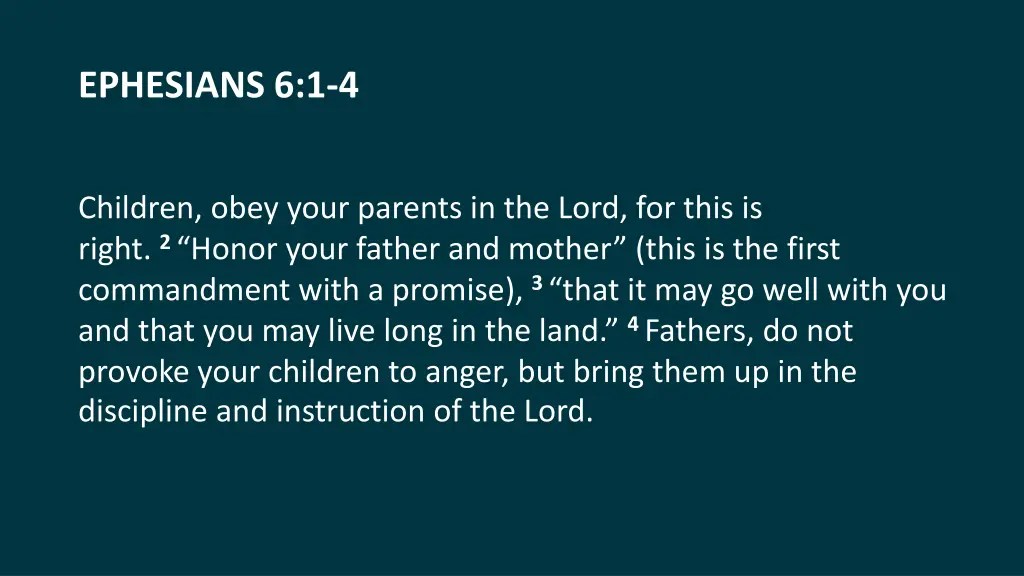 ephesians 6 1 4