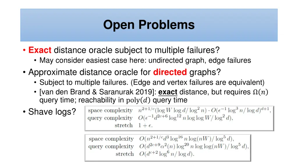 open problems