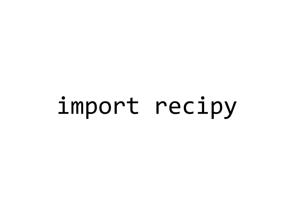 import recipy