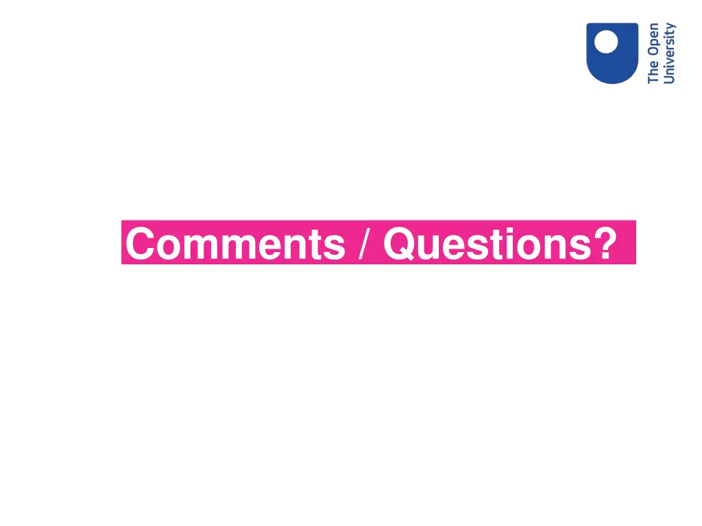 comments questions