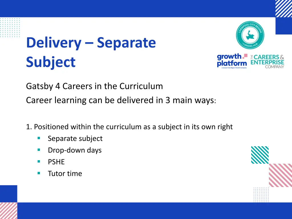 delivery separate subject