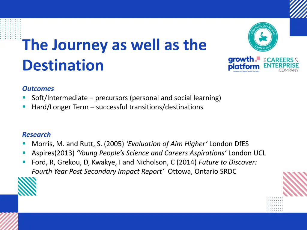 the journey as well as the destination
