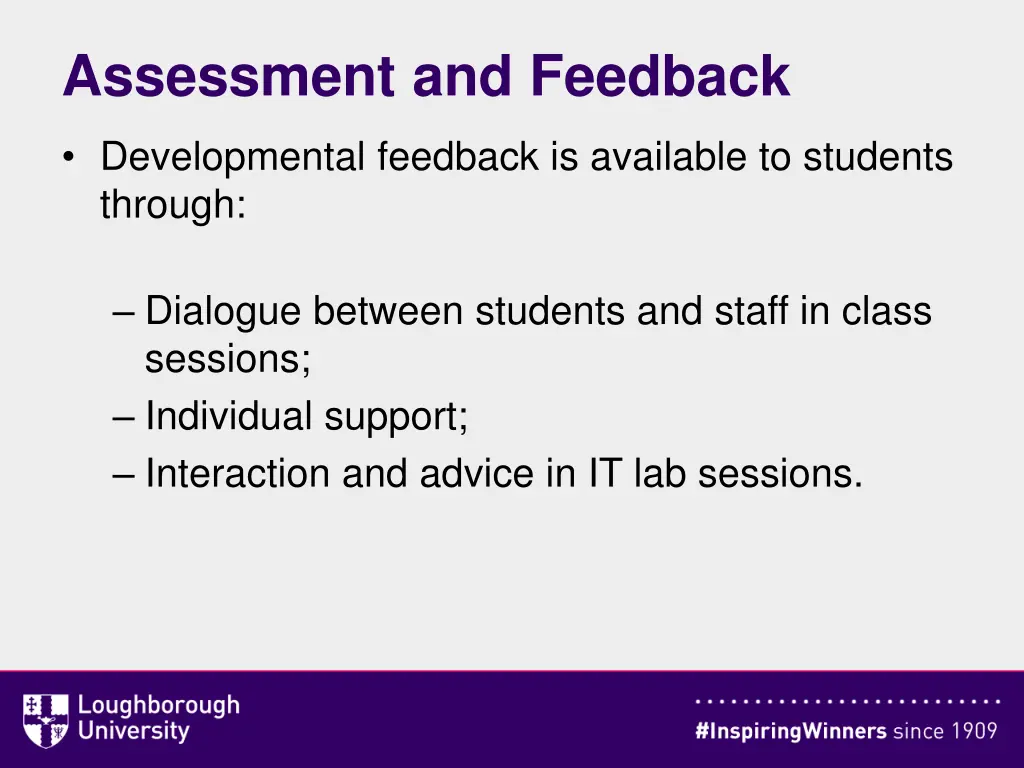 assessment and feedback 1