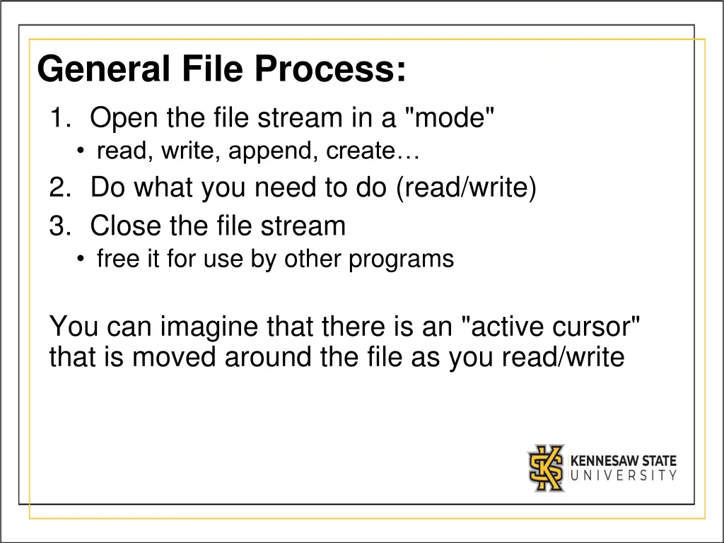general file process 1 open the file stream