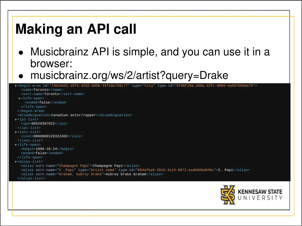making an api call
