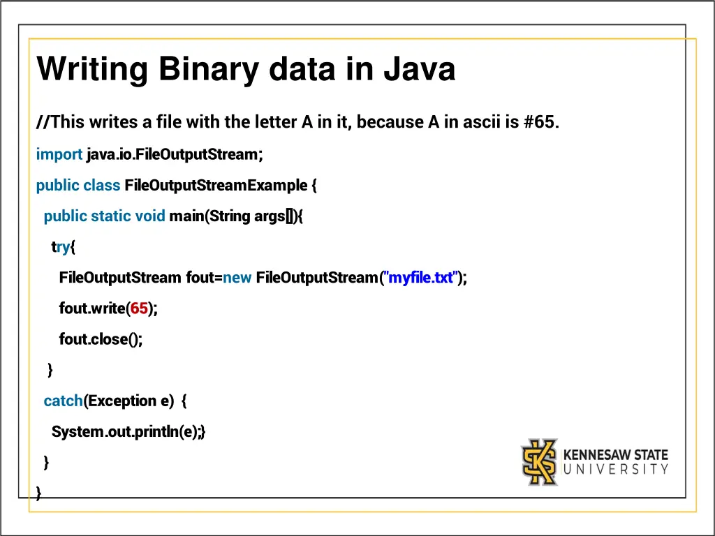 writing binary data in java