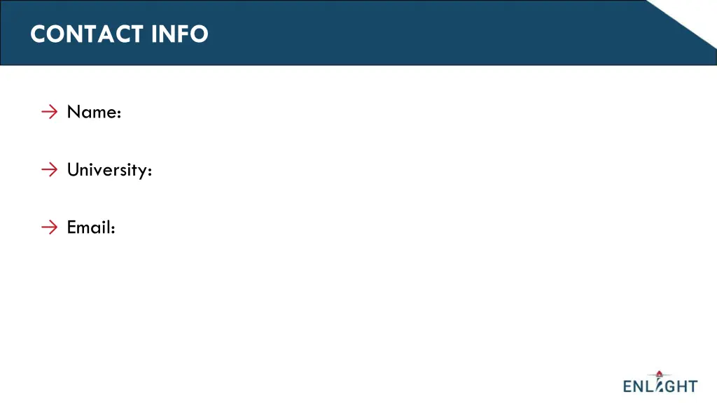 contact info