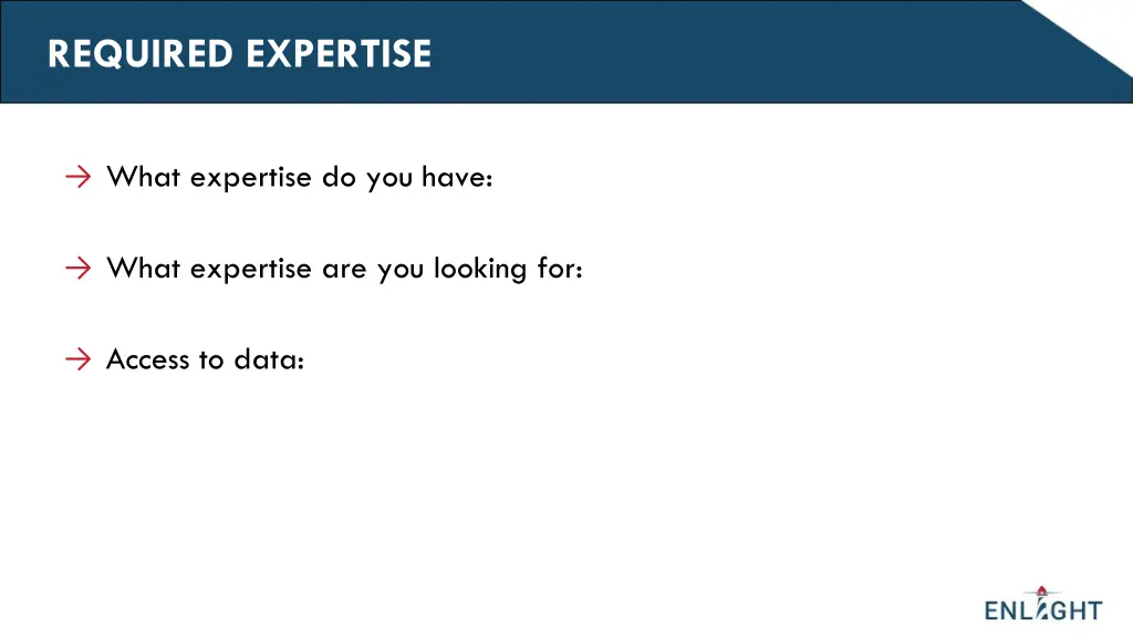 required expertise