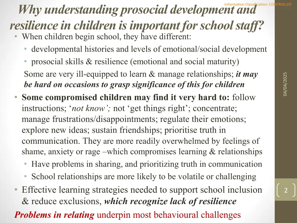 why understanding prosocial development