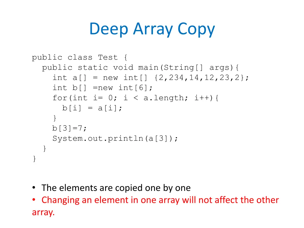 deep array copy