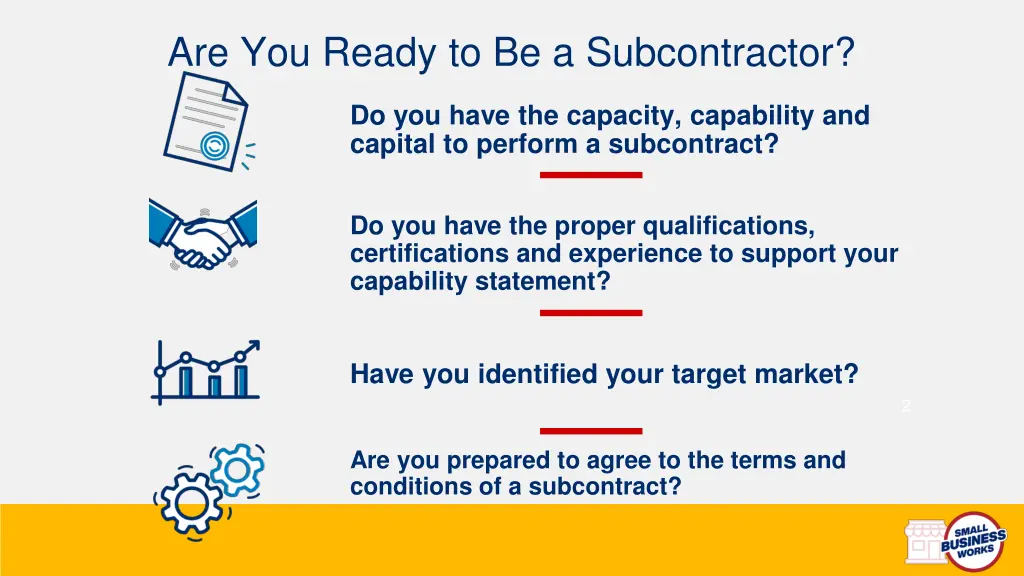 are you ready to be a subcontractor
