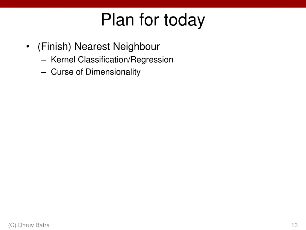 plan for today