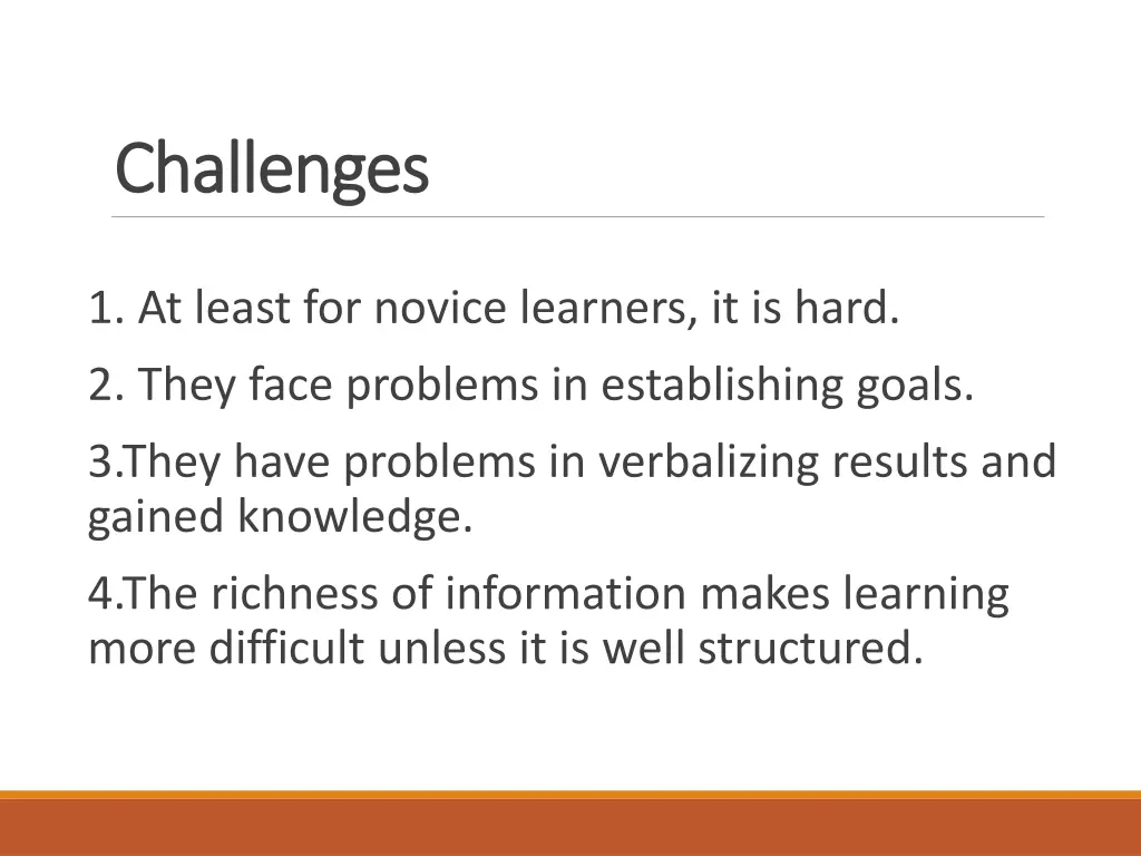 challenges challenges