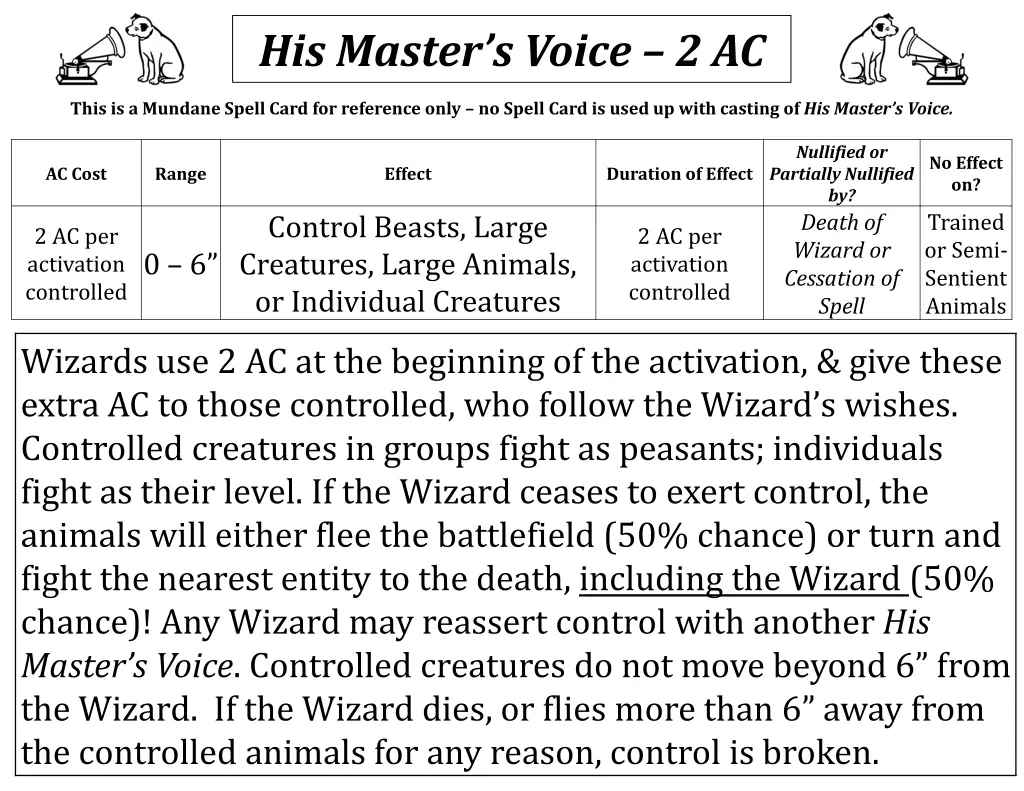 his master s voice 2 ac