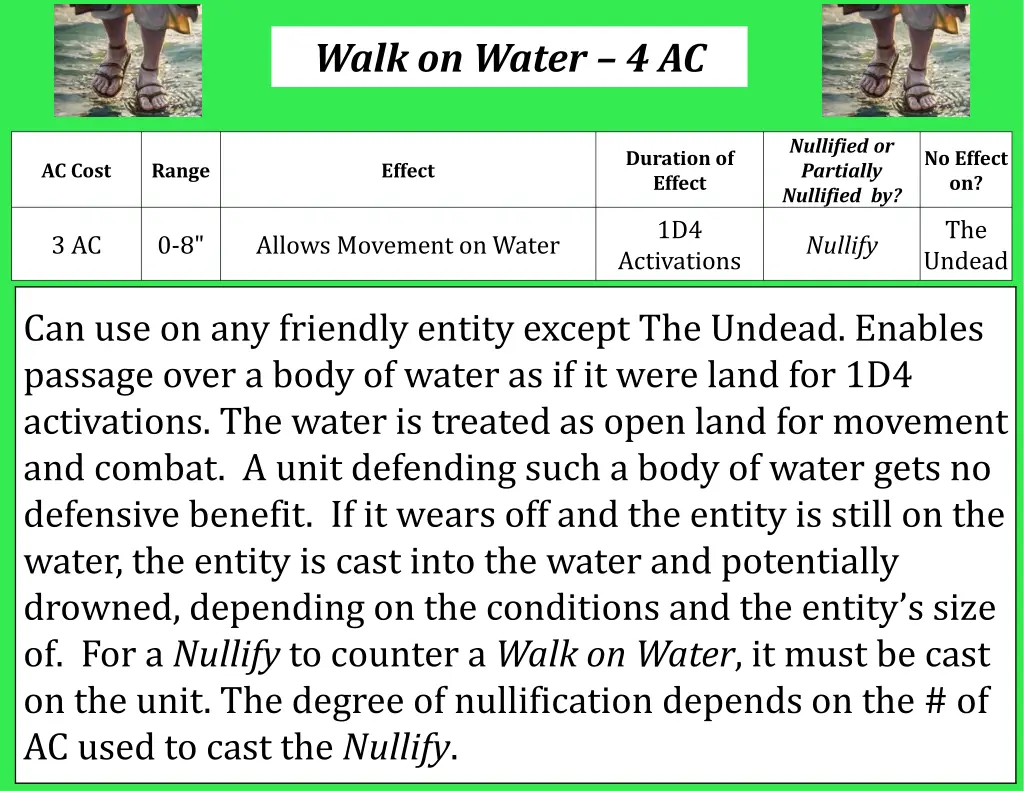walk on water 4 ac