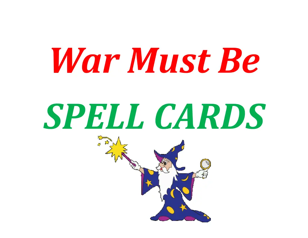 war must be spell cards 1