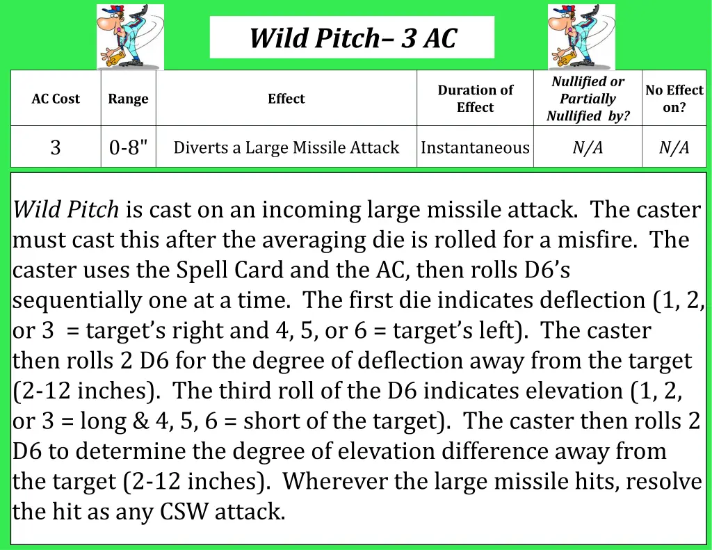 wild pitch 3 ac