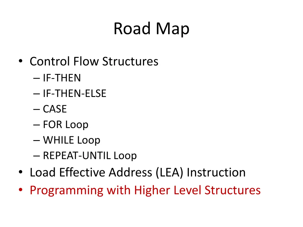road map