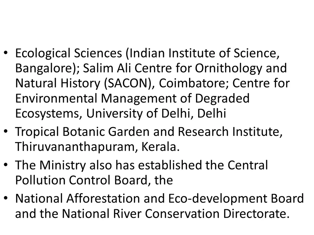 ecological sciences indian institute of science