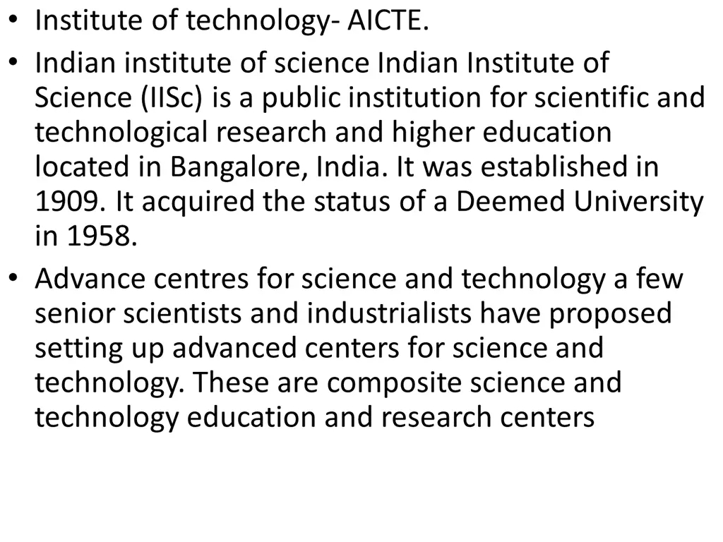 institute of technology aicte indian institute