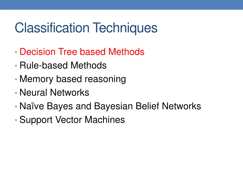 classification techniques 1