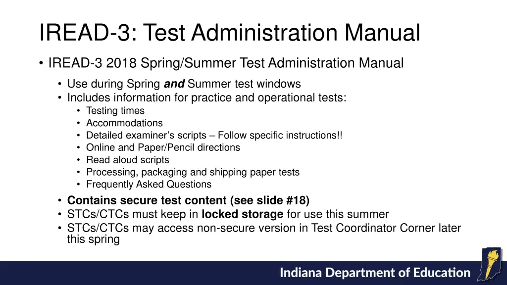 iread 3 test administration manual