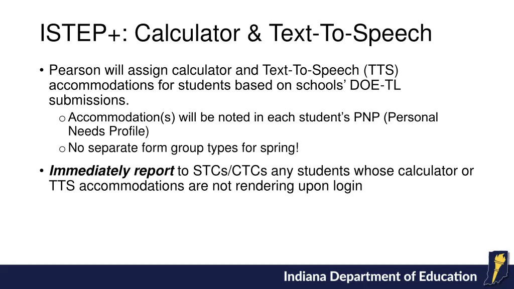 istep calculator text to speech