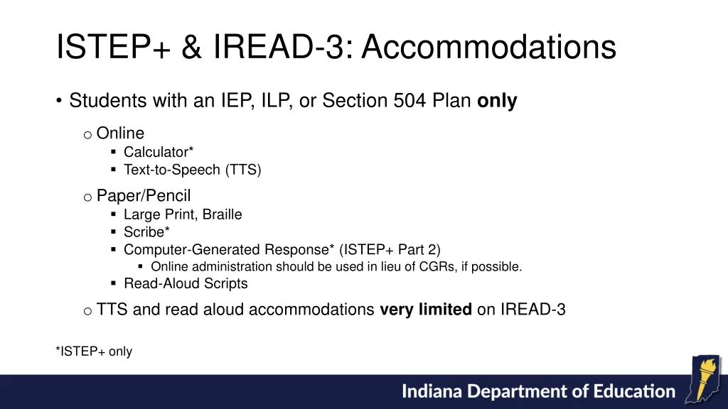 istep iread 3 accommodations 1