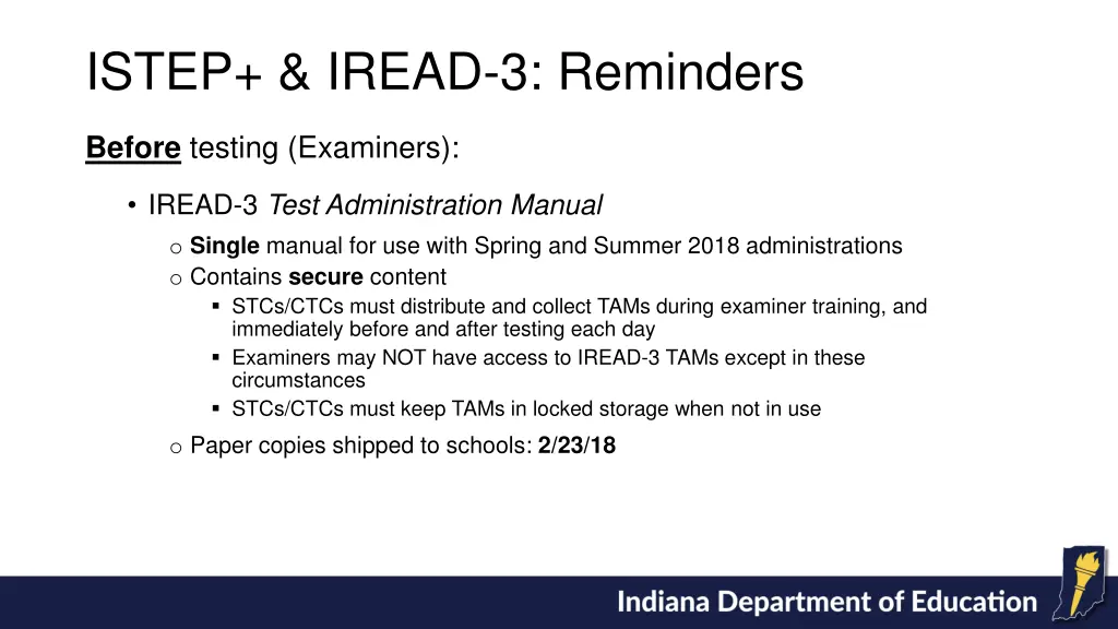 istep iread 3 reminders 1