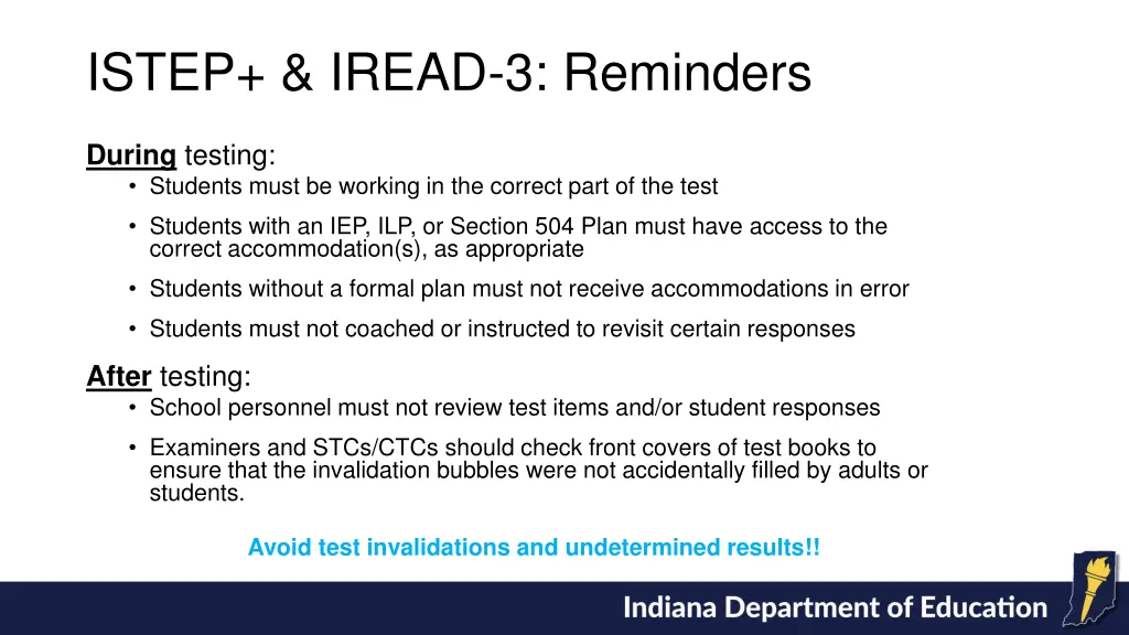 istep iread 3 reminders 2