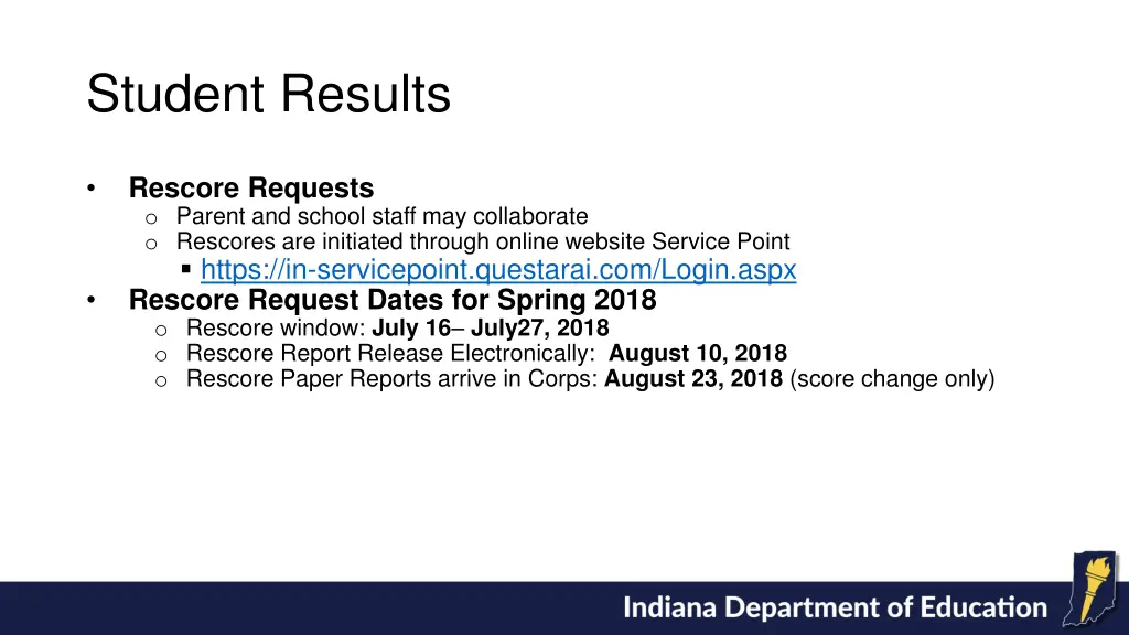 student results