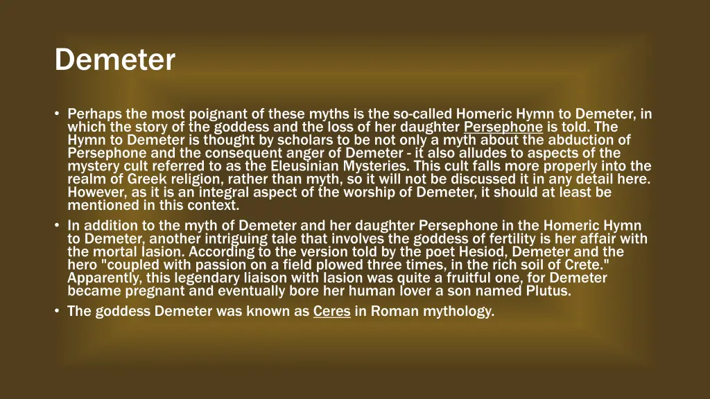 demeter