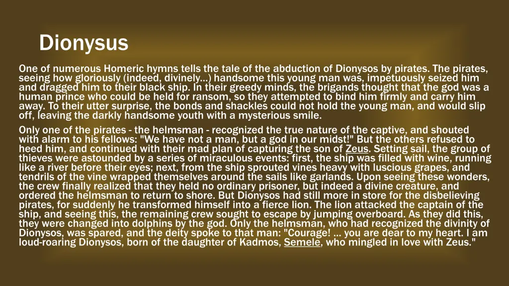 dionysus