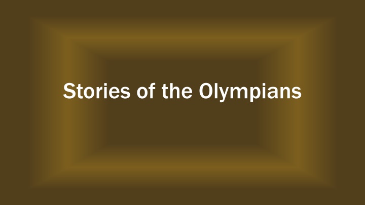 stories of the olympians