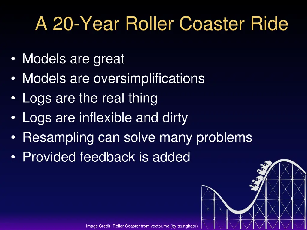 a 20 year roller coaster ride