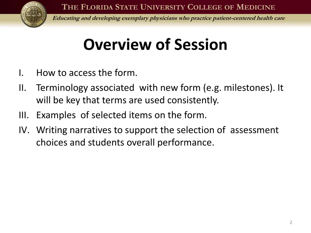 t he f lorida s tate u niversity c ollege 1