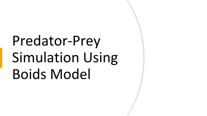 predator prey simulation using boids model