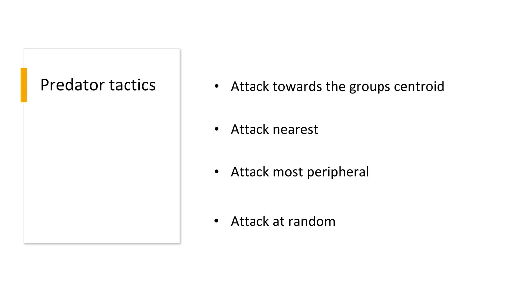 predator tactics