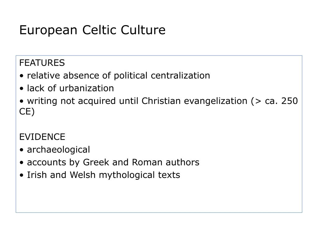 european celtic culture