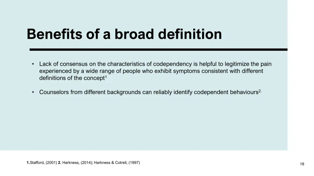 benefits of a broad definition