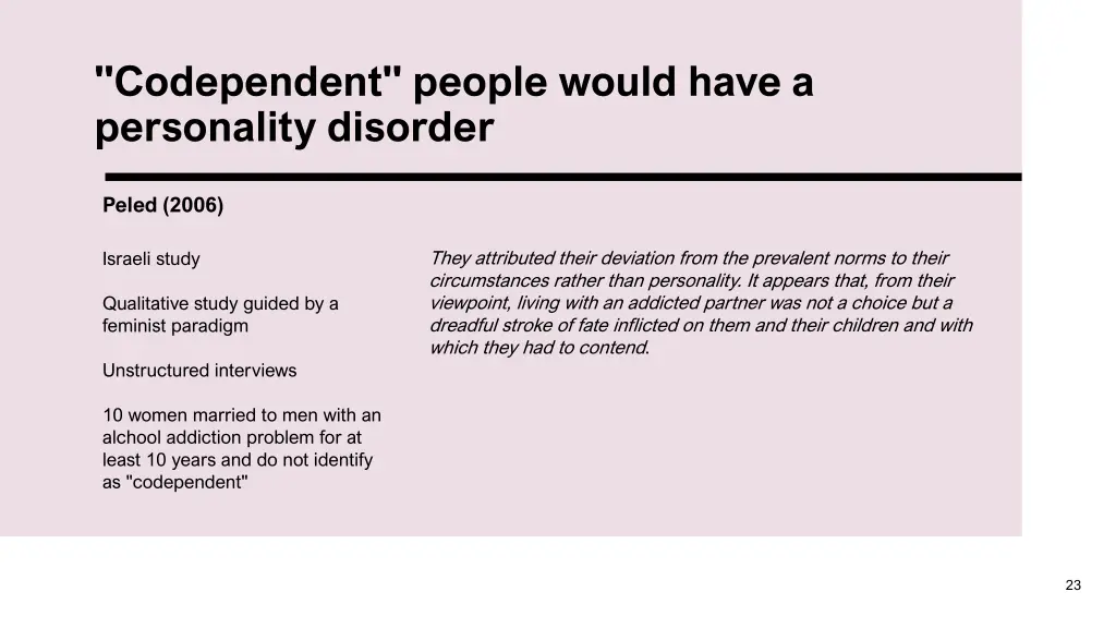 codependent people would have a personality