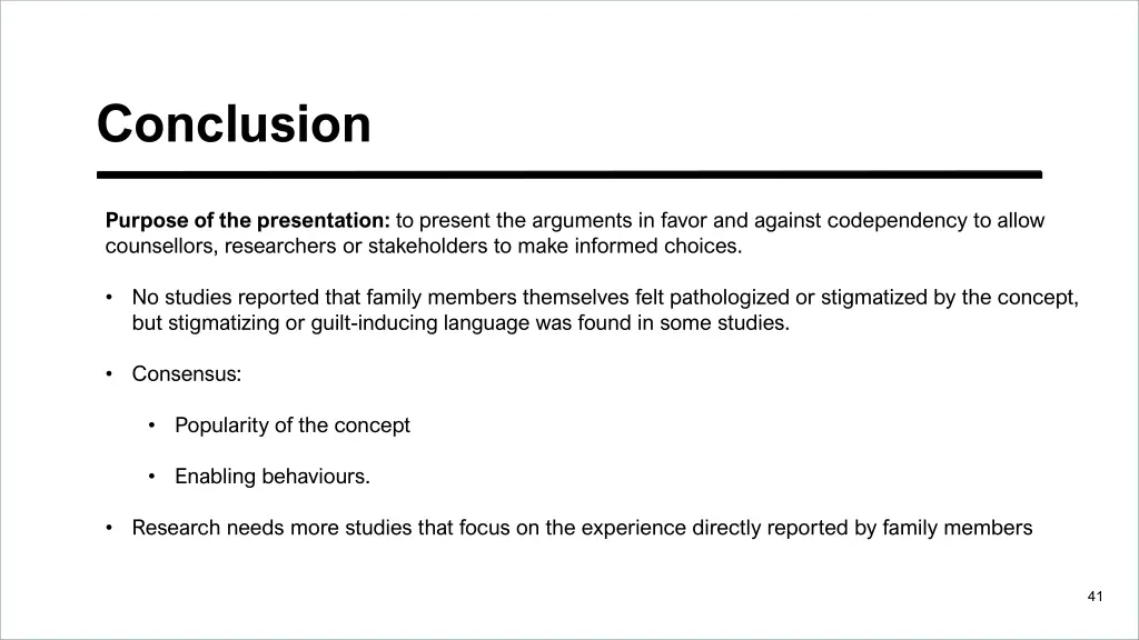 conclusion